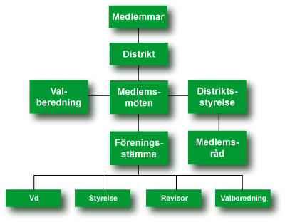 Schema över KfS organisation